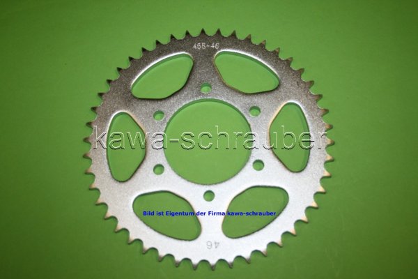 Kettenblatt / Ritzel hinten 86mm Lochkreis 6-Loch Nabe 68mm 428 46 Zähne