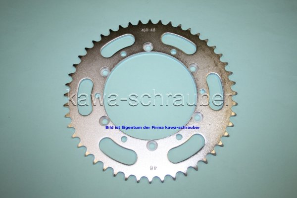 Kettenblatt / Ritzel hinten 150mm Lochkreis 6-Loch Nabe 134mm 520 48 Zähne