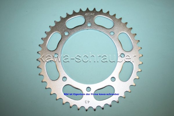 Kettenblatt / Ritzel hinten 140mm Lochkreis 8-Loch Nabe 120mm 520 43 Zähne