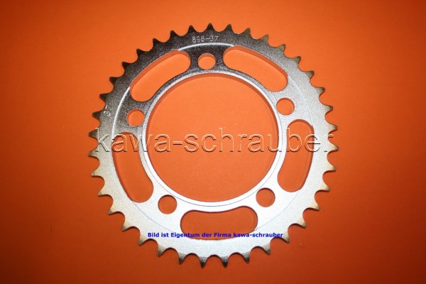 Kettenblatt / Ritzel hinten 124mm Lochkreis 5-Loch Nabe 101mm 525 37 Zähne