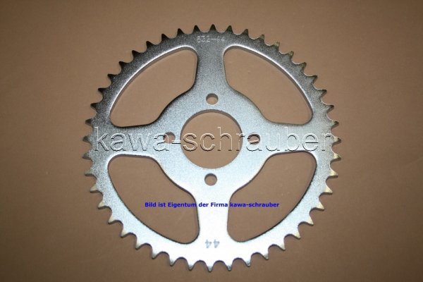 Kettenblatt / Ritzel hinten 60mm Lochkreis 4-Loch Nabe 44mm 420 44 Zähne
