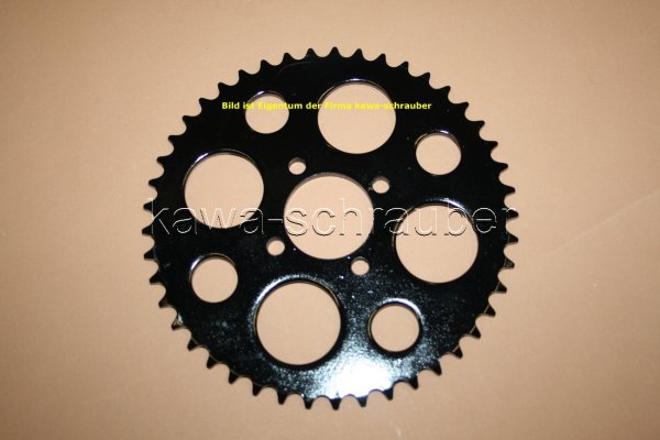 Kettenblatt / Ritzel hinten 60mm Lochkreis 4-Loch Nabe 44mm 420 45 Zähne