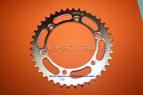 Kettenblatt / Ritzel hinten 140mm Lochkreis 6-Loch Nabe 121mm 525 40 Zähne