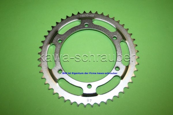 Kettenblatt / Ritzel hinten 125mm Lochkreis 6-Loch Nabe 110mm 428 48 Zähne