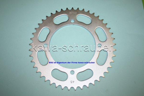 Kettenblatt / Ritzel hinten 145mm Lochkreis 4-Loch Nabe 125mm 520 45 Zähne