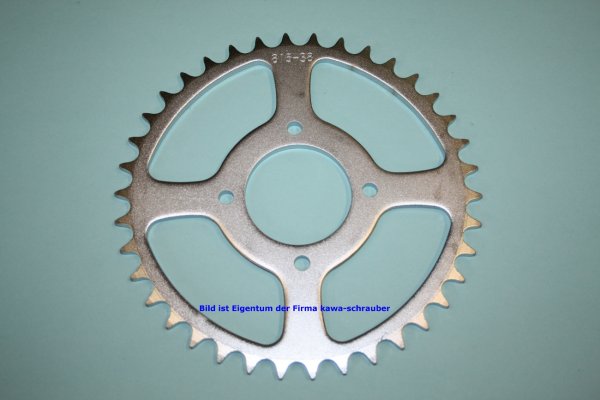 Kettenblatt / Ritzel hinten 78mm Lochkreis 4-Loch Nabe 58mm 520 38 Zähne