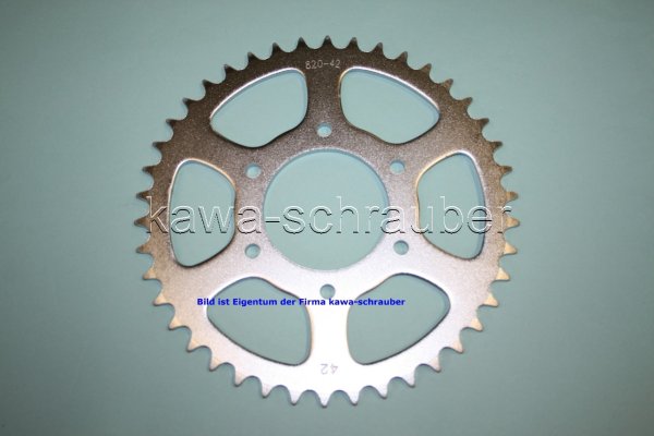 Kettenblatt / Ritzel hinten 96mm Lochkreis 6-Loch Nabe 72mm 520 42 Zähne