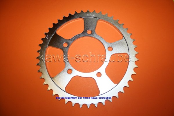 Kettenblatt / Ritzel hinten 110mm Lochkreis 5-Loch Nabe 87mm 525 45 Zähne