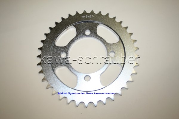 Kettenblatt / Ritzel hinten 92mm Lochkreis 4-Loch Nabe 74mm 530 37 Zähne