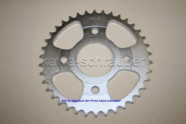 Kettenblatt / Ritzel hinten 110mm Lochkreis 4-Loch Nabe 66mm 530 38 Zähne