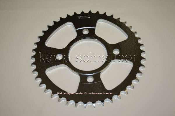 Kettenblatt / Ritzel hinten 110mm Lochkreis 4-Loch Nabe 74mm 530 42 Zähne