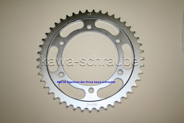 Kettenblatt / Ritzel hinten 145mm Lochkreis 6-Loch Nabe 125mm 530 45 Zähne