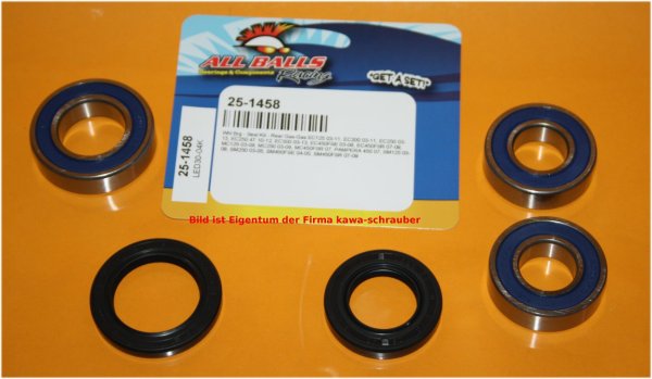 All Balls Radlager Satz Radlagersatz hinten rear Hinterrad Gas Gas GasGas Gas-Gas EC 300 Bj. 2004-2009