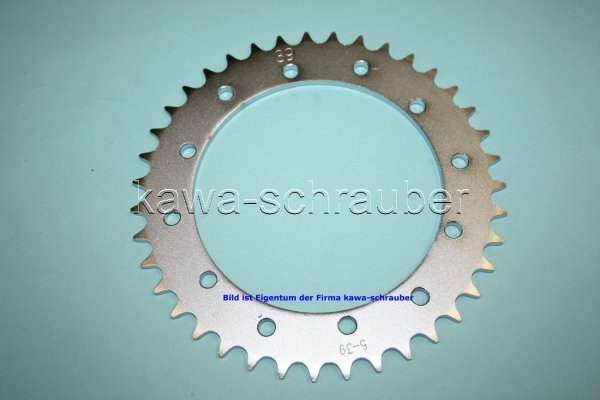 Kettenblatt / Ritzel hinten 160mm Lochkreis 6-Loch Nabe 136mm 520 39 Zähne