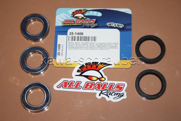 All Balls Radlager Satz Radlagersatz hinten rear Hinterrad Aprilia SXV 450 Bj. 2006-2014