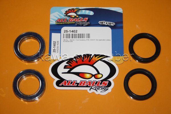 All Balls Radlager Satz Radlagersatz vorne front Vorderrad Husaberg TE 300 Bj. 2011-2012