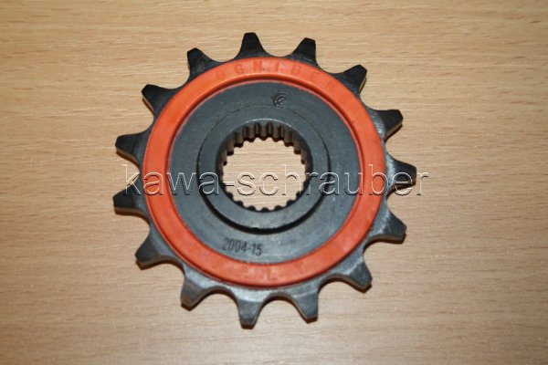 362004R15 Ritzel vorne 520 15 Zähne, gummiert von OGNIBENE