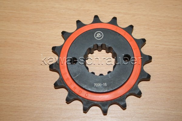 367096R16 Ritzel vorne 525 16 Zähne, gummiert von OGNIBENE
