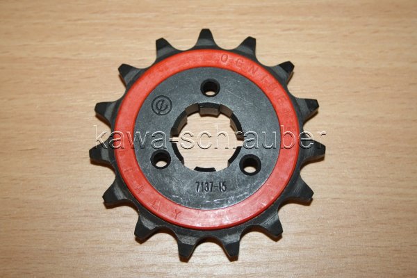 Ritzel vorne gummiert 15 Zähne Sachs 650 Roadster (Standard Übersetzung)