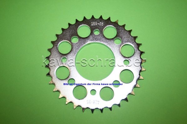 Kettenblatt / Ritzel hinten 35 Zähne DAELIM VT125 Evolution (geänderte Übersetzung)