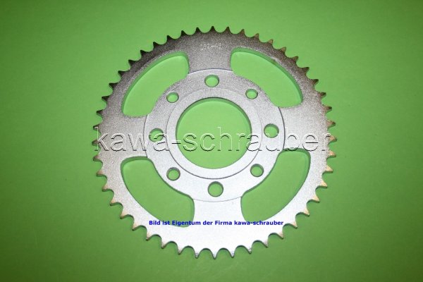 Kettenblatt / Ritzel hinten 46 Zähne DAELIM VT125 Evolution (geänderte Übersetzung)