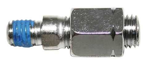 Spiegeladapter M10 Linksgewinde, silber, für Spiegel mit M8 Links- Innengewinde