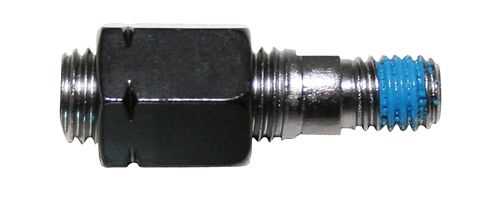 Spiegeladapter M10 Linksgewinde, schwarz, für Spiegel mit M8 Innengewinde