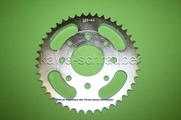 Kettenblatt / Ritzel hinten 44 Zähne Honda CB 125 J Typ CB125J (geänderte Übersetzung)