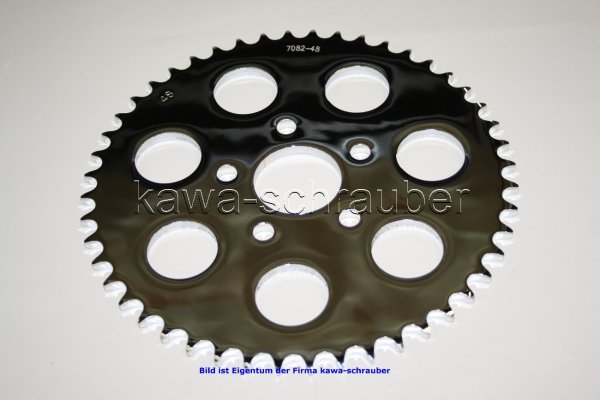 Kettenblatt / Ritzel hinten 48 Zähne HD Harley Davidson XLH1200 XLH 1200 Sportster Bj. 84-85 und 91-92 (Standard Übersetzung)