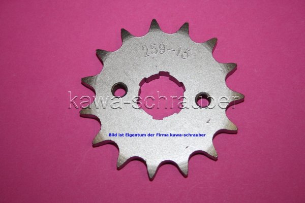 Ritzel vorne 15 Zähne Honda CM185 (Standard Übersetzung)