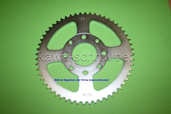 Kettenblatt / Ritzel hinten 56 Zähne Honda CD125 / CD 125 Benly (geänderte Übersetzung)