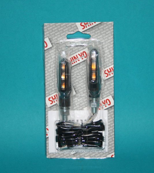 Paar universal LED Mini Blinker getönt E-geprüft von SHIN YO
