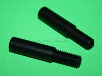 Blinkerverlängerung / Adapter M8 M6 mit Bohrung für PICCO + DROP Blinker, schwarz, Paar