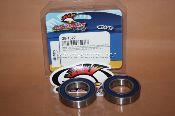 All Balls Radlager Satz Radlagersatz hinten rear Hinterrad Buell 1203 Firebolt XB12R
