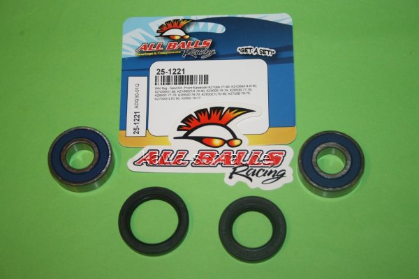 All Balls Radlager Satz Radlagersatz vorne front Vorderrad Kawasaki KZ900 Bj. 1976-1977