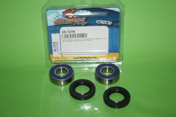 All Balls Radlager Satz Radlagersatz vorne front Vorderrad Kawasaki W650 Bj. 2001-2002