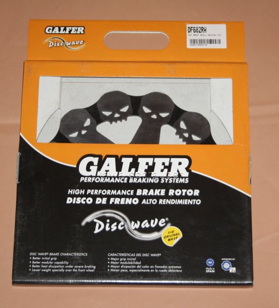 Galfer Skull Totenkopf Bremsscheibe DF682RH Lochkreis 82,5mm starr Durchmesser 50,5 / 292