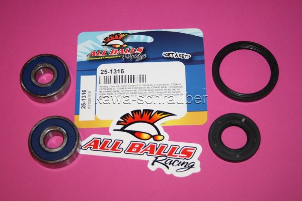 All Balls Radlager Satz Radlagersatz vorne front Vorderrad Yamaha FZR750 Bj. 1987-1988