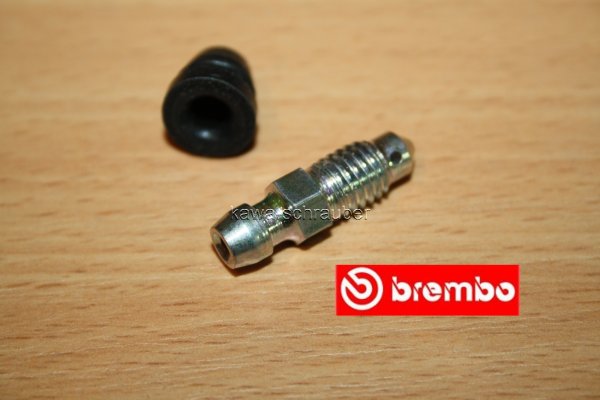 Entlüfterschraube Entlüfternippel Bremse BREMBO 05.3246.14 M8x1,25 für PF4 30/34F Vierkolbenzange 65mm Lochabstand