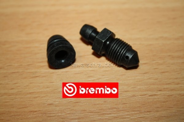 Entlüfterschraube Entlüfternippel Bremse BREMBO 05.3246.11 M10x1,15 für PF4 30/34F Vierkolbenzange 40mm Lochabstand