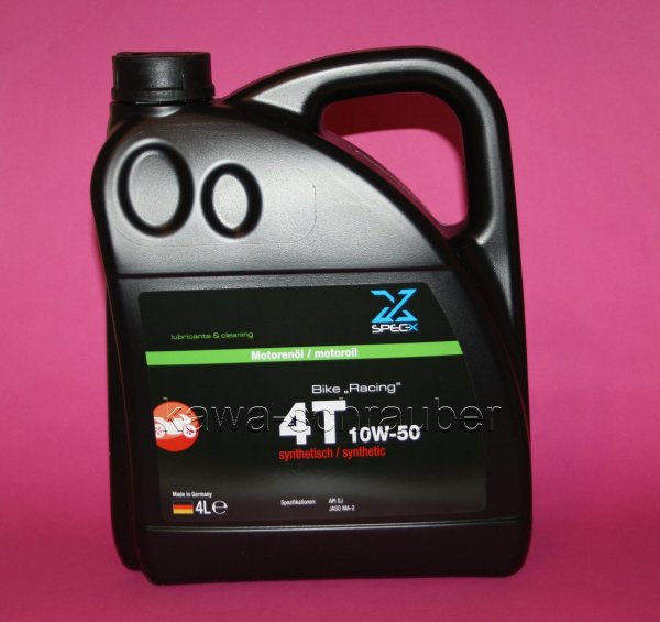 SAE10W-50 4 Liter SPEC-X Motoröl 4T Bike Racing vollsynthetisch (Literpreis = 13,50€)
