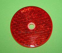 Reflektor rot rund 60mm mit Mittelloch E-geprüft