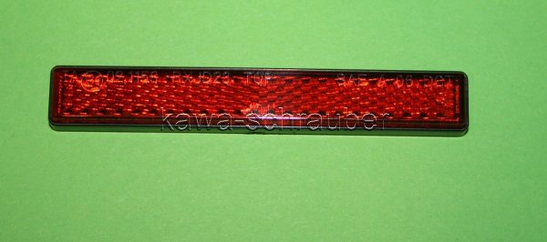 Daytona Reflektor rot rechteckig mit selbstklebender Folie 100 x 13 mm E-geprüft