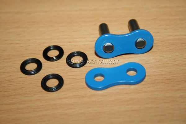 RK BB525XSO Vollnietschloß Nietschloß Vollniete blau