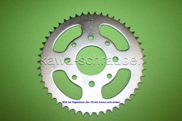Kettenblatt / Ritzel hinten 49 Zähne Honda CM185 (Standard Übersetzung)