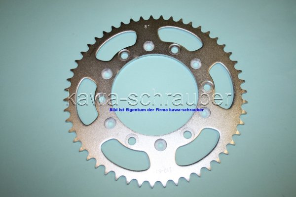 Kettenblatt / Ritzel hinten 51 Zähne Honda CRF250 L / R / X