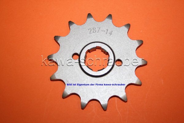 Ritzel vorne 14 Zähne Honda XL350 R-F Typ ND03 (Standard Übersetzung)