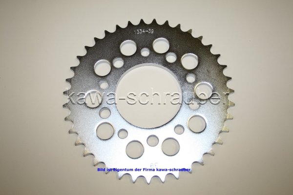 Kettenblatt / Ritzel hinten 39 Zähne Honda CBX550 F Typ PC04 (geänderte Übersetzung)