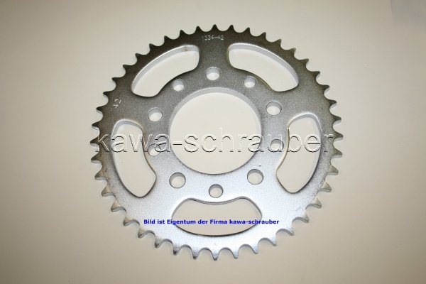 Kettenblatt / Ritzel hinten 42 Zähne Honda CBX550 F Typ PC04 (geänderte Übersetzung)