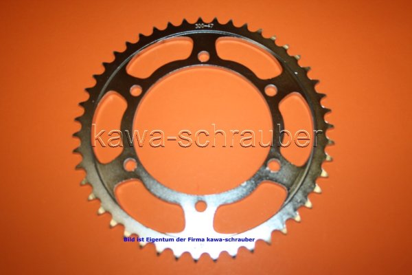 Kettenblatt / Ritzel hinten 47 Zähne Honda XL650V Transalp (geänderte Übersetzung)